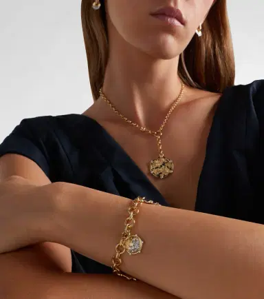 Foundrae Resilience and Blossom 18kt gold bracelet with diamonds | Thumbnail 5