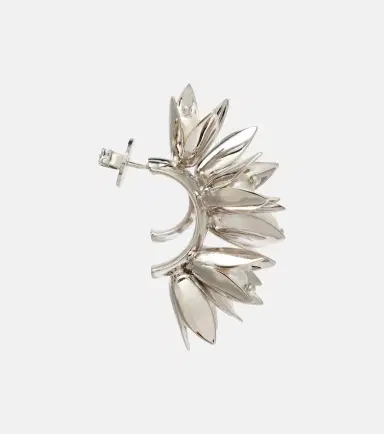 Simone Rocha Floral faux pearls hoop earrings | Thumbnail 2
