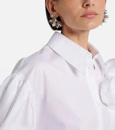 Simone Rocha Floral faux pearls hoop earrings | Thumbnail 5