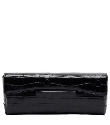 TOTEME T-Clutch Small croc-effect leather clutch | Thumbnail 1 TOTEME T-Clutch Small croc-effect leather clutch | Thumbnail 1