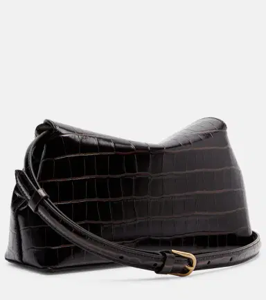 TOTEME T-Lock croc-effect leather clutch | Thumbnail 2 TOTEME T-Lock croc-effect leather clutch | Thumbnail 2