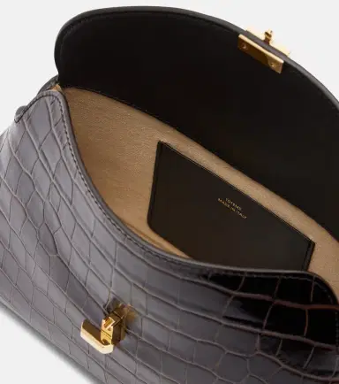 TOTEME T-Lock croc-effect leather clutch | Thumbnail 3 TOTEME T-Lock croc-effect leather clutch | Thumbnail 3