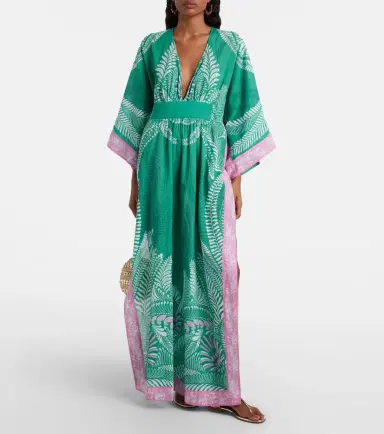 Poupette St Barth Sol printed cotton kaftan | Thumbnail 2