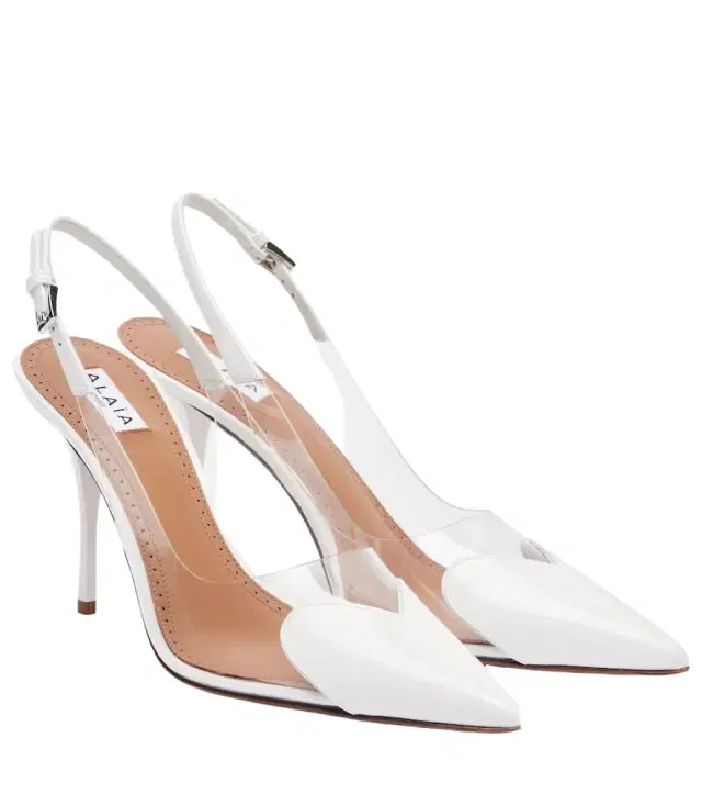 Alaia Alaïa Le Caur 90 patent leather slingback pumps