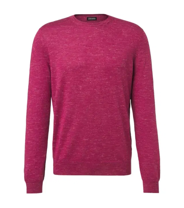 Silk, cashmere, and linen sweater