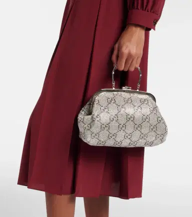 Gucci GG Medium crystal-embellished clutch | Thumbnail 5 Gucci GG Medium crystal-embellished clutch | Thumbnail 5