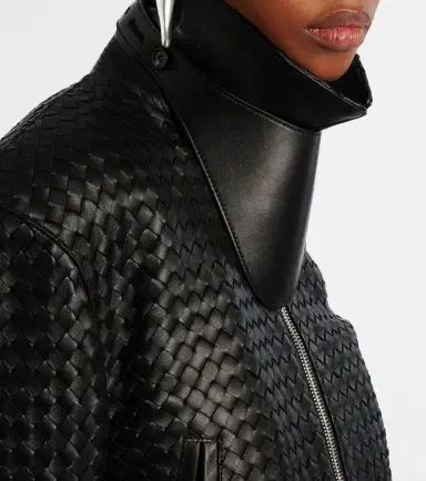 Bottega Veneta Intrecciato leather jacket | Thumbnail 4 Bottega Veneta Intrecciato leather jacket | Thumbnail 4