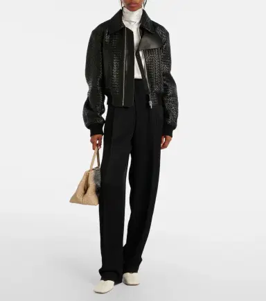 Bottega Veneta Intrecciato leather jacket | Thumbnail 5 Bottega Veneta Intrecciato leather jacket | Thumbnail 5