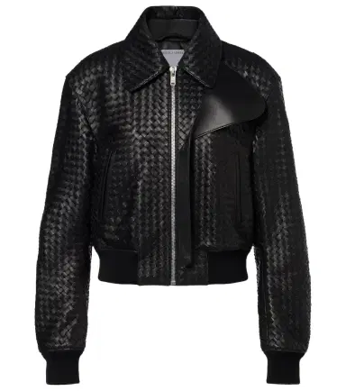 Bottega Veneta Intrecciato leather jacket | Thumbnail 1 Bottega Veneta Intrecciato leather jacket | Thumbnail 1