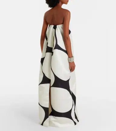 Dries Van Noten Polka dots satin gown | Thumbnail 5 Dries Van Noten Polka dots satin gown | Thumbnail 5