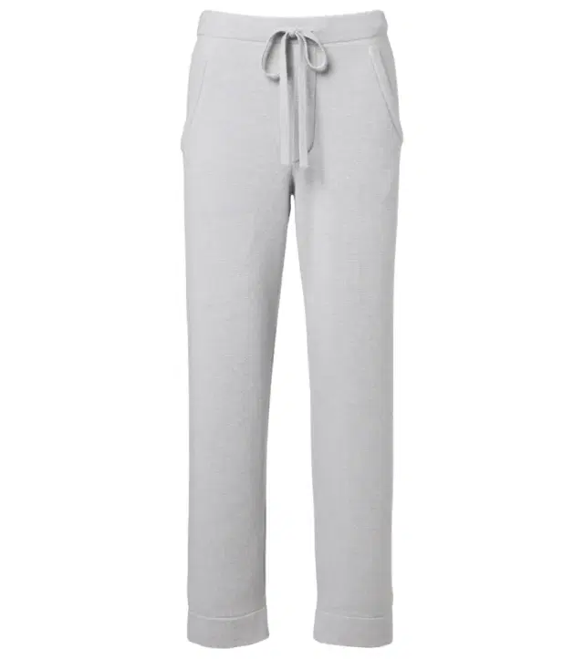 God's True Cashmere Cashmere straight pants with rose quartz