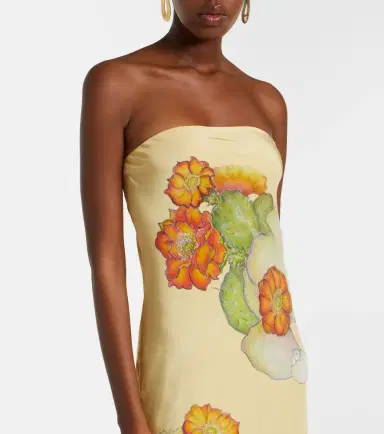 Rodarte Scarf-detail floral silk crêpe gown | Thumbnail 5 Rodarte Scarf-detail floral silk crêpe gown | Thumbnail 5