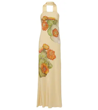Rodarte Scarf-detail floral silk crêpe gown | Thumbnail 1 Rodarte Scarf-detail floral silk crêpe gown | Thumbnail 1