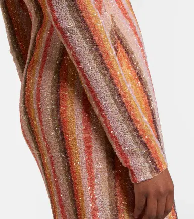 Rachel Gilbert Isadora sequined striped gown | Thumbnail 4