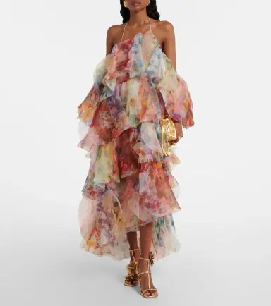 Zimmermann Luna floral ruffled midi dress | Thumbnail 2