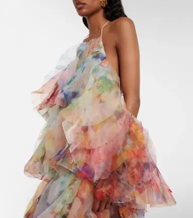 Zimmermann Luna floral ruffled midi dress | Thumbnail 4