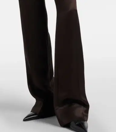 Tom Ford Pleated silk straight pants | Thumbnail 4 Tom Ford Pleated silk straight pants | Thumbnail 4