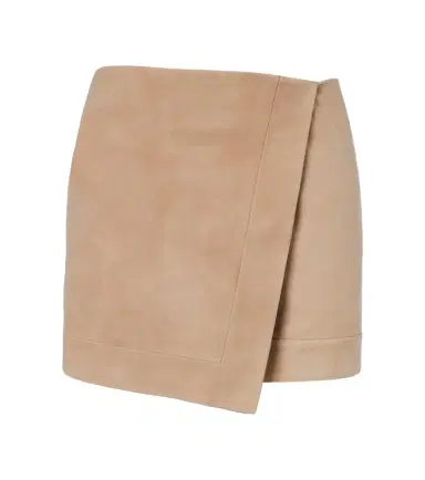 Balmain Suede wrap skirt | Thumbnail 1