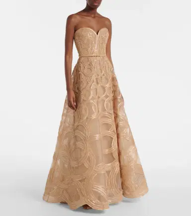 Elie Saab Embellished tulle bustier gown | Thumbnail 5