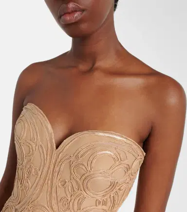 Elie Saab Embellished tulle bustier gown | Thumbnail 6