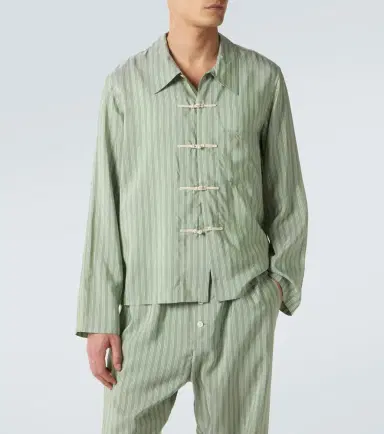 Bode Sylvan striped silk shirt | Thumbnail 4