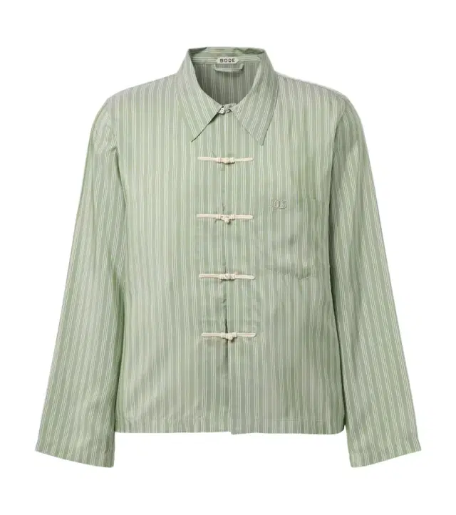Bode Sylvan striped silk shirt
