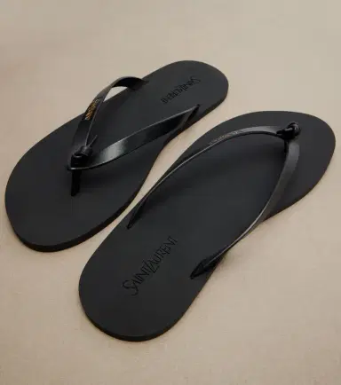 Saint Laurent Pool leather thong sandals | Thumbnail 3