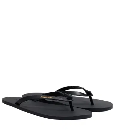 Saint Laurent Pool leather thong sandals | Thumbnail 1