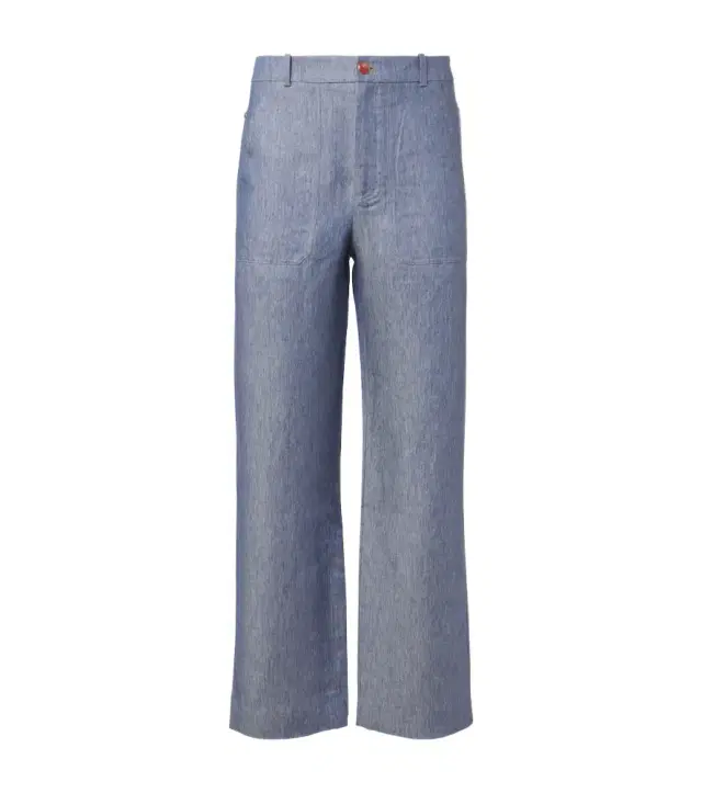 God's True Cashmere Linen wide-leg jeans with carnelian