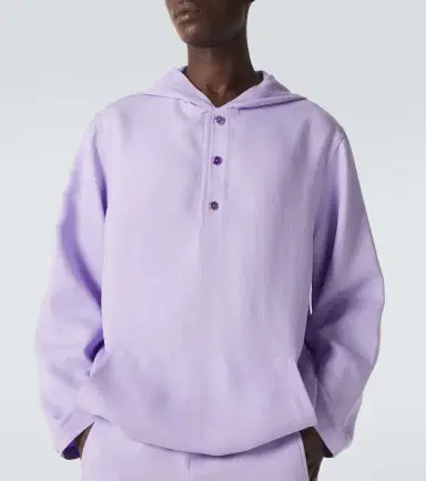 God’s True Cashmere Hooded linen jacket with amethyst | Thumbnail 5 God’s True Cashmere Hooded linen jacket with amethyst | Thumbnail 5