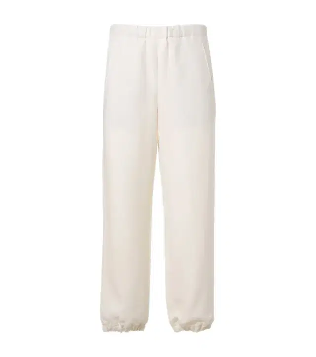 Linen sweatpants with amethyst