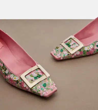 Roger Vivier Belle Vivier beaded satin pumps | Thumbnail 4