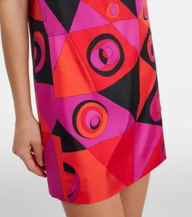 Pucci Occhi silk twill minidress | Thumbnail 4