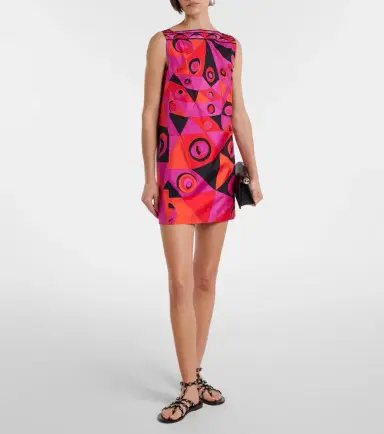 Pucci Occhi silk twill minidress | Thumbnail 5