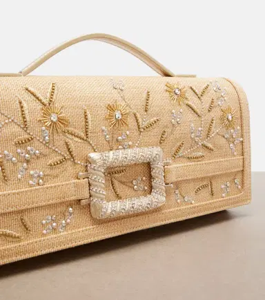 Roger Vivier Belle Vivier Small embroidered top-handle bag | Thumbnail 2 Roger Vivier Belle Vivier Small embroidered top-handle bag | Thumbnail 2