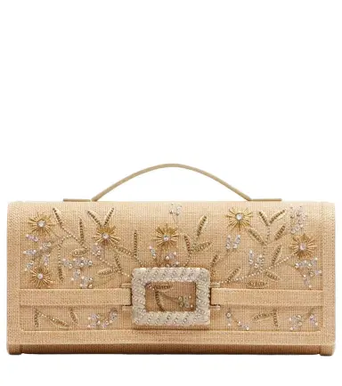 Roger Vivier Belle Vivier Small embroidered top-handle bag | Thumbnail 1 Roger Vivier Belle Vivier Small embroidered top-handle bag | Thumbnail 1
