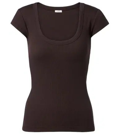 Joseph Saba ribbed-knit cotton-blend T-shirt | Thumbnail 1