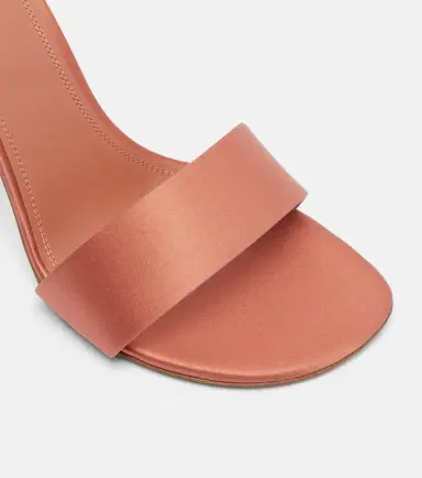 Amina Muaddi Andreea satin sandals | Thumbnail 3 Amina Muaddi Andreea satin sandals | Thumbnail 3