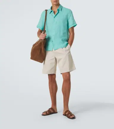Vilebrequin Courbis linen bowling shirt | Thumbnail 5 Vilebrequin Courbis linen bowling shirt | Thumbnail 5