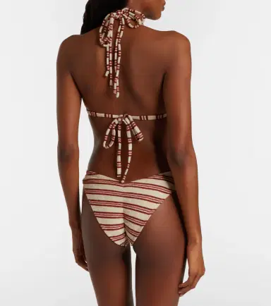 Montce Euro striped triangle bikini top | Thumbnail 2