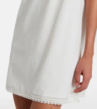 Posse Danielle lace-trimmed cotton minidress | Thumbnail 5
