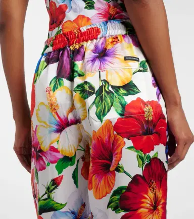 Dolce & Gabbana Floral silk-blend satin palazzo pants | Thumbnail 5 Dolce & Gabbana Floral silk-blend satin palazzo pants | Thumbnail 5