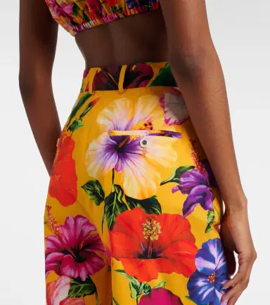 Dolce & Gabbana Floral cotton wide-leg pants | Thumbnail 3