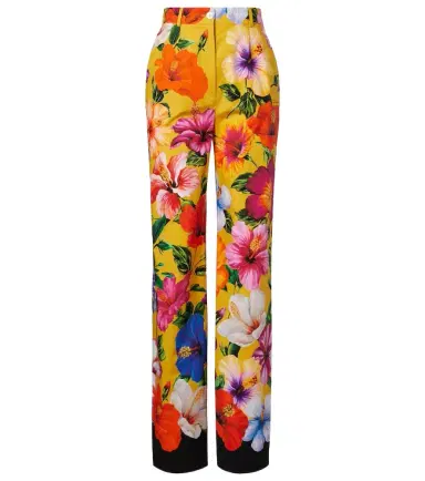 Dolce & Gabbana Floral cotton wide-leg pants | Thumbnail 1
