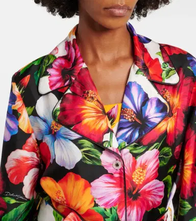 Dolce & Gabbana Belted floral silk shirt | Thumbnail 4 Dolce & Gabbana Belted floral silk shirt | Thumbnail 4