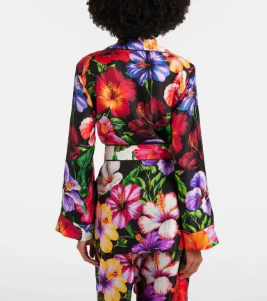Dolce & Gabbana Belted floral silk shirt | Thumbnail 6 Dolce & Gabbana Belted floral silk shirt | Thumbnail 6