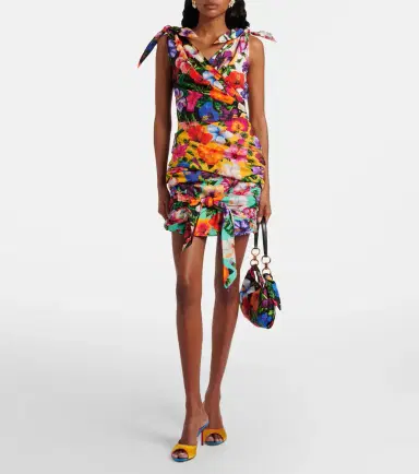 Dolce & Gabbana Floral cotton minidress | Thumbnail 4