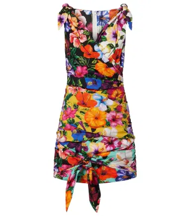 Dolce & Gabbana Floral cotton minidress | Thumbnail 1