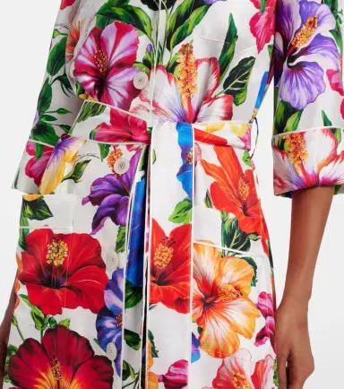 Dolce & Gabbana Floral belted silk satin maxi dress | Thumbnail 6 Dolce & Gabbana Floral belted silk satin maxi dress | Thumbnail 6
