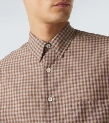 Auralee Gingham cotton poplin shirt | Thumbnail 7